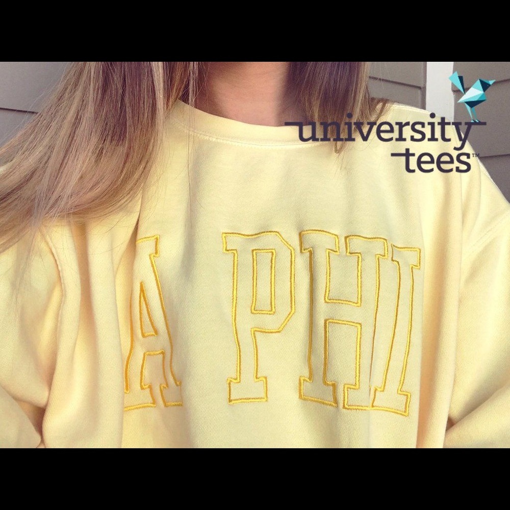 Alpha Phi crew neck sweatshirt